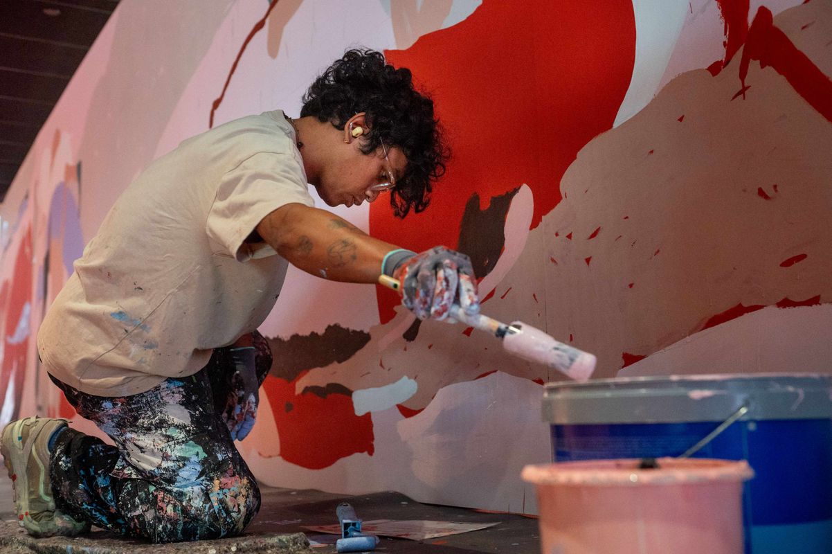 Sicovecas aan het werk in het Chassé Theater