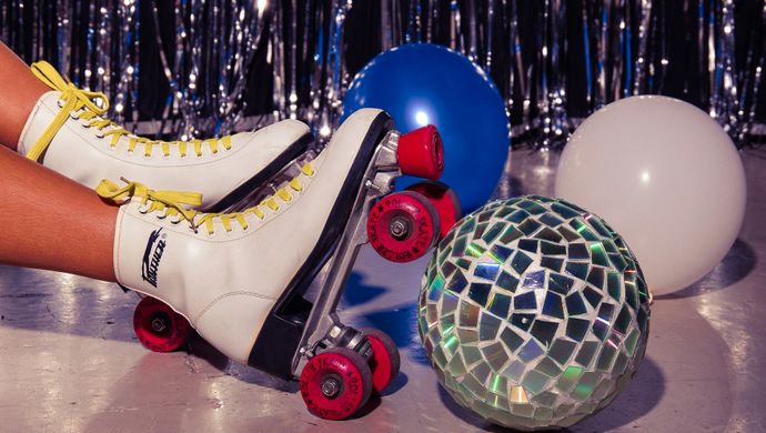 Disco op rolletjes